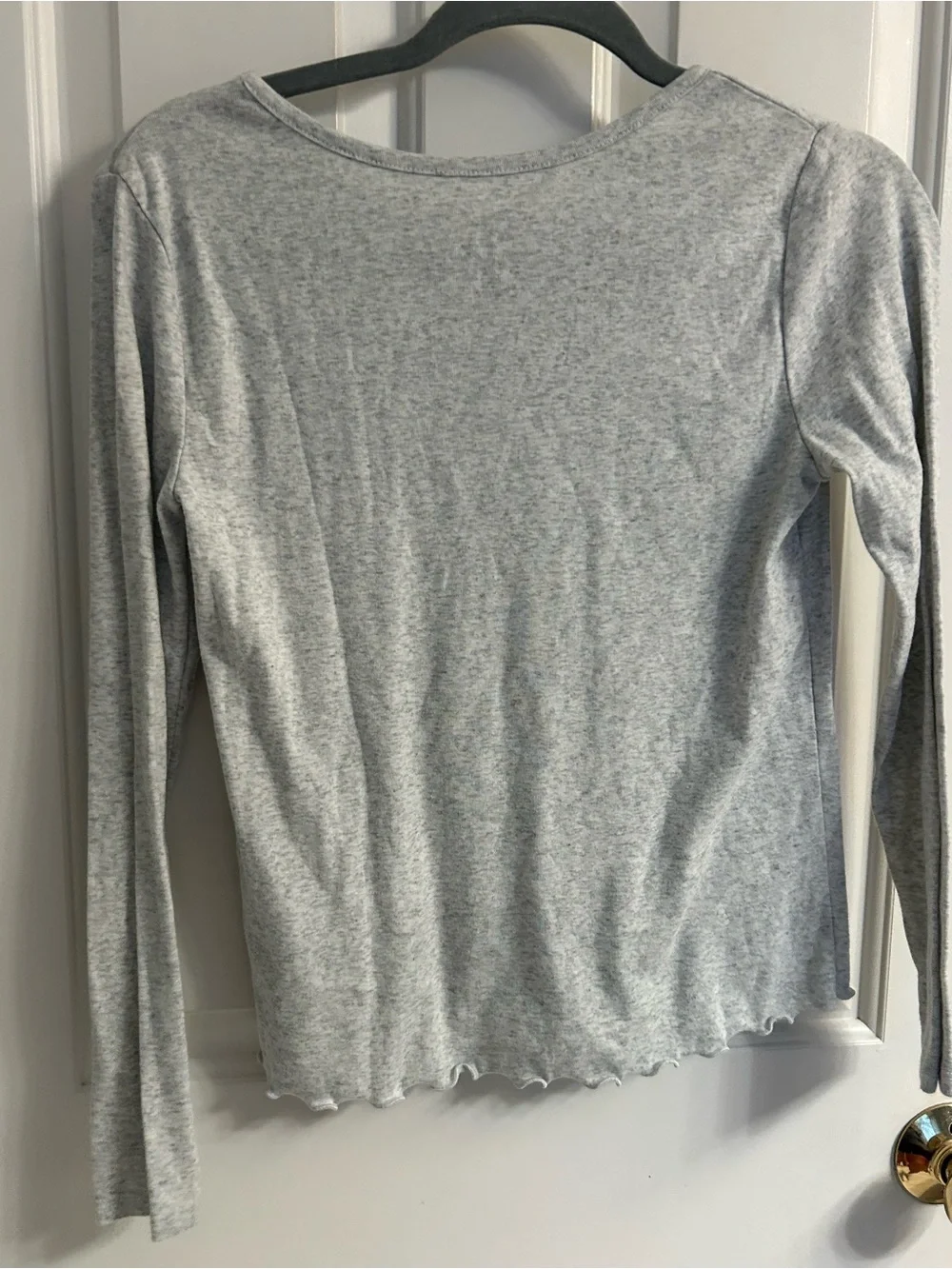 Girls Justice Gray Long-Sleeve Heart Cities Tee